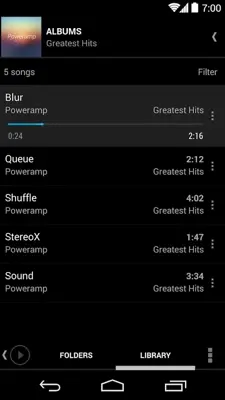 Poweramp KK/JB/ICS Skin android App screenshot 7